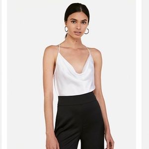 NWT Express satin cowl neck cami